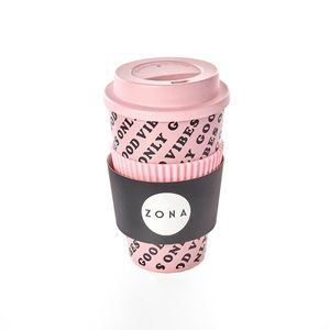 💗Zona 'Good Vibes Only' Reusable Travel Mug